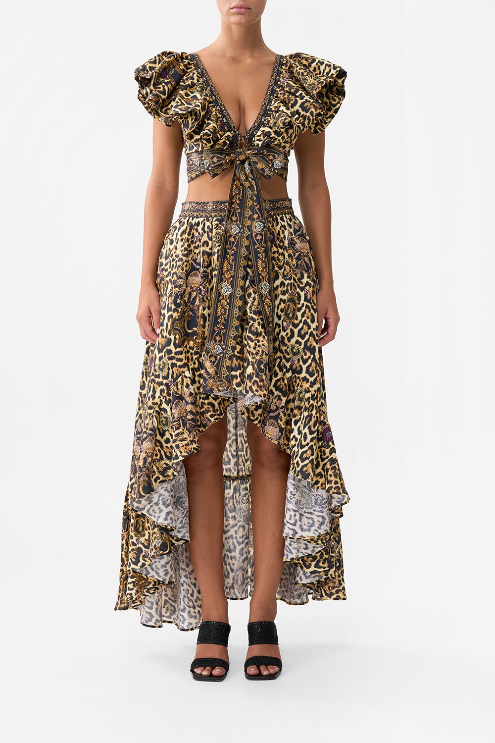 RUFFLE WRAP TOP SAINTS AND SISTERS