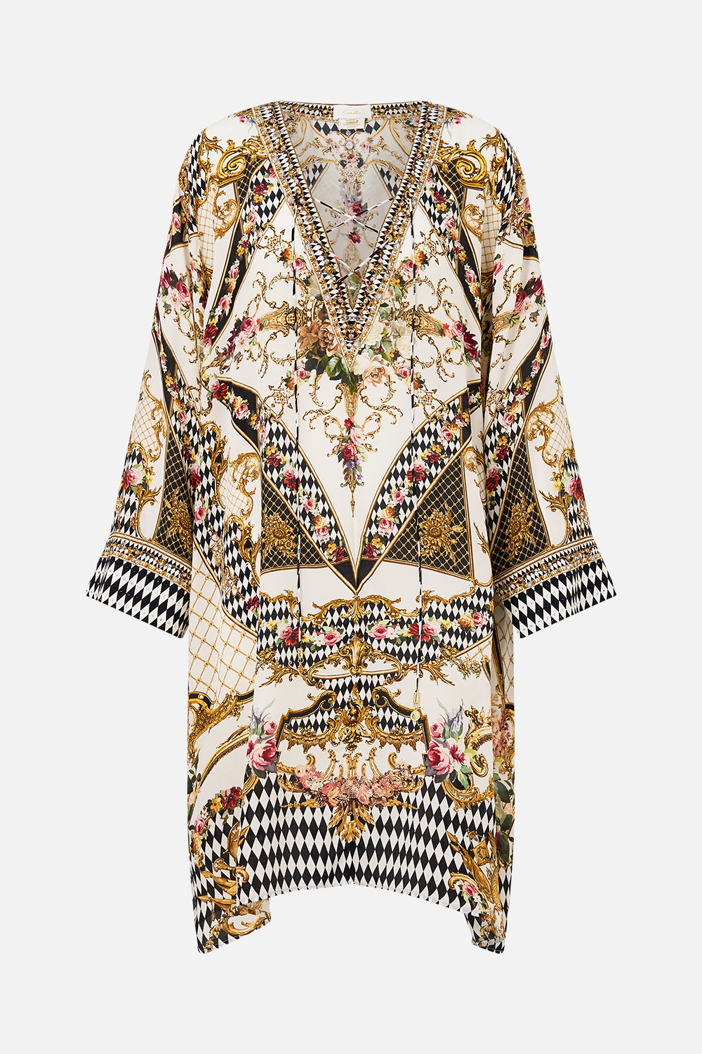 METAL EYELET KAFTAN ROCOCO GLOW