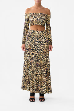 OFF SHOULDER  CROPPED JERSEY TOP SAINTS AND SISTERS