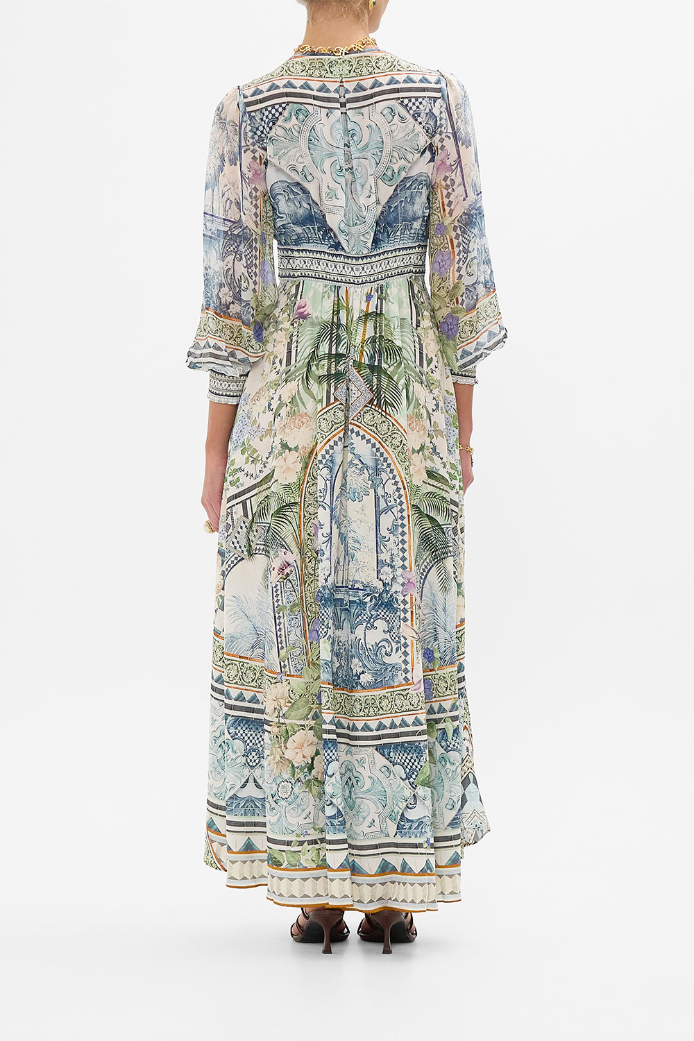 BUTTON DRESS WITH SHAPED WAISTBAND JARDIM PARTY