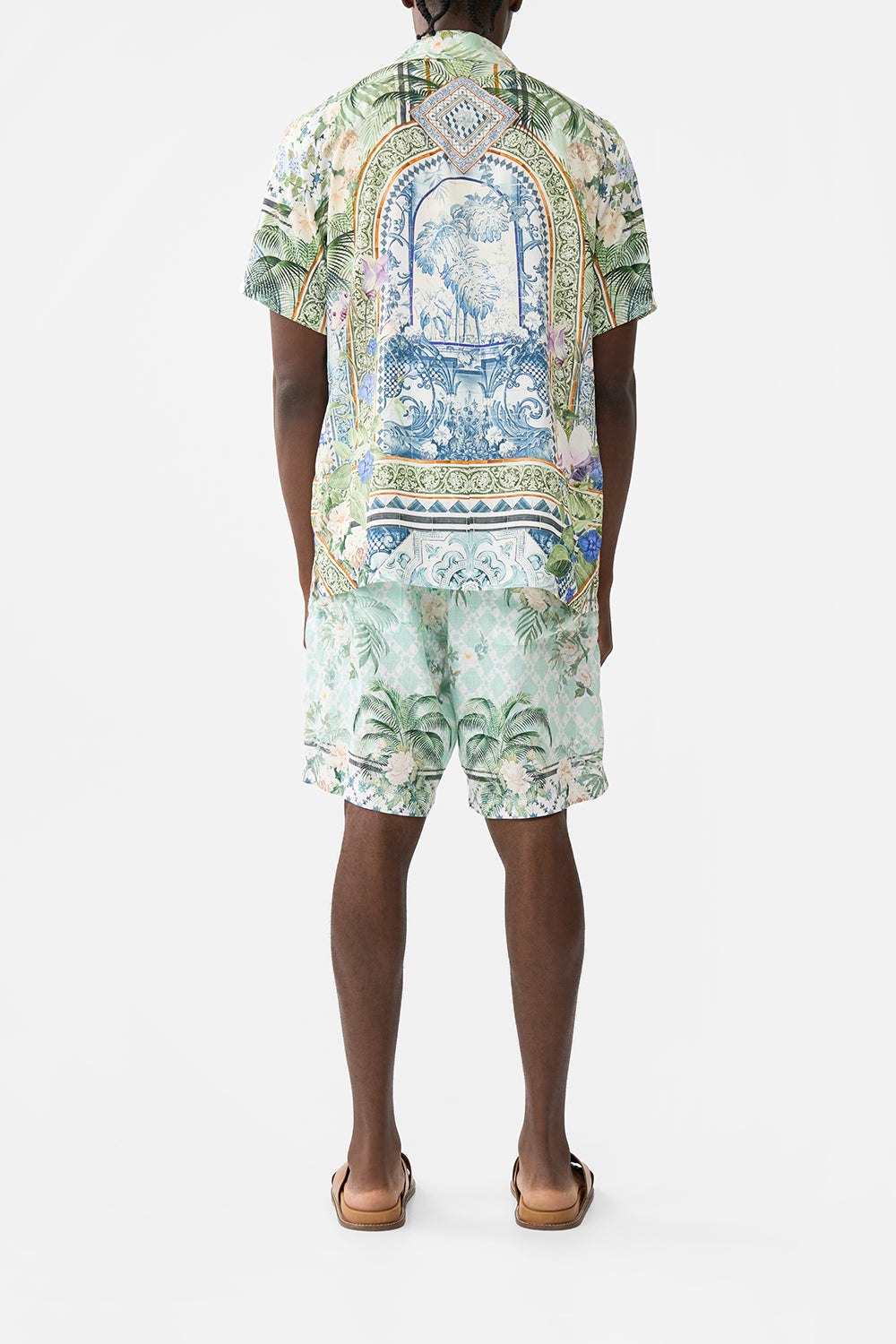 The CAMILLA MID LENGTH WALK SHORT JARDIM PARTY