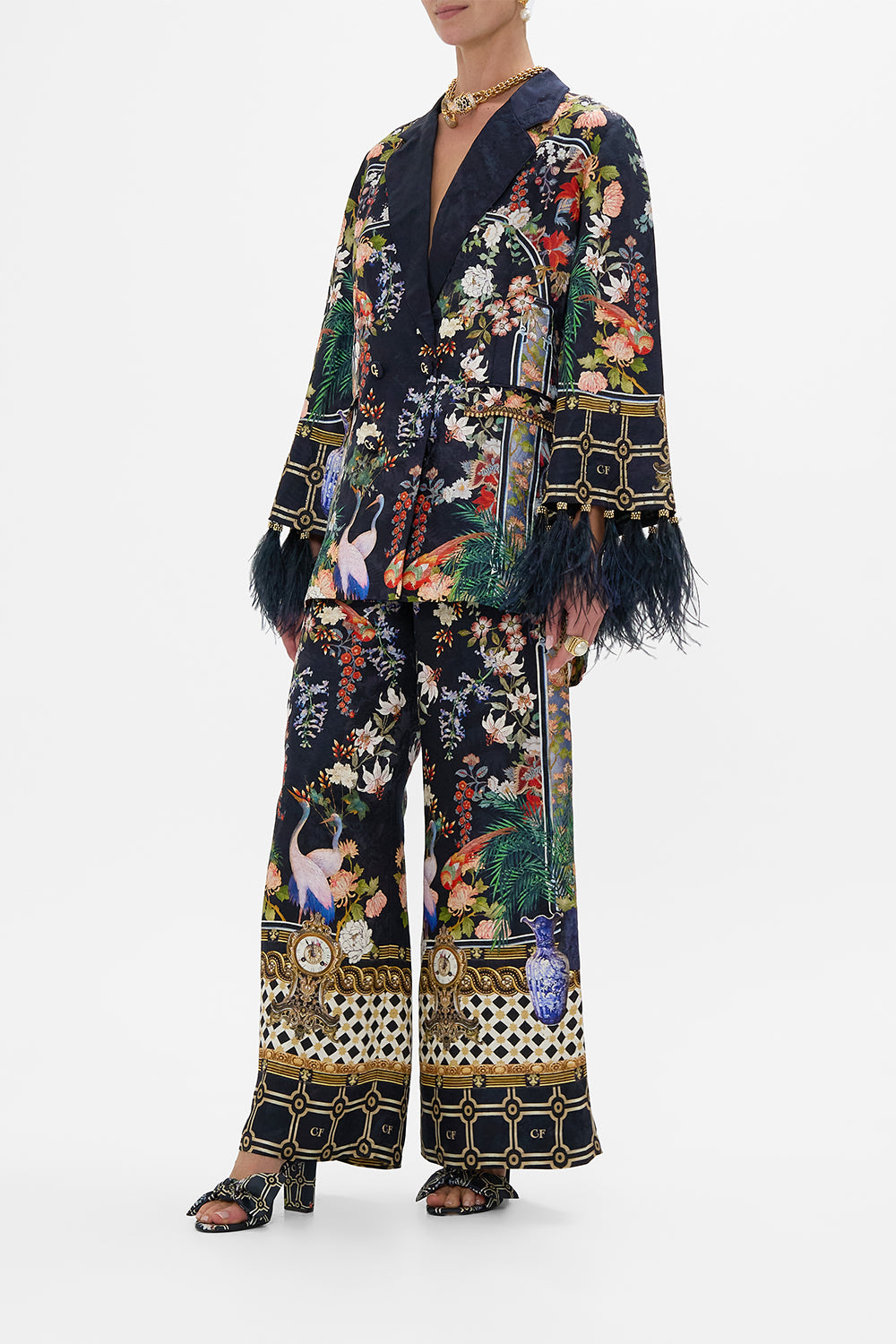 FLARED SLEEVE DOUBLE BREASTED JACKET PALACIO POETRY