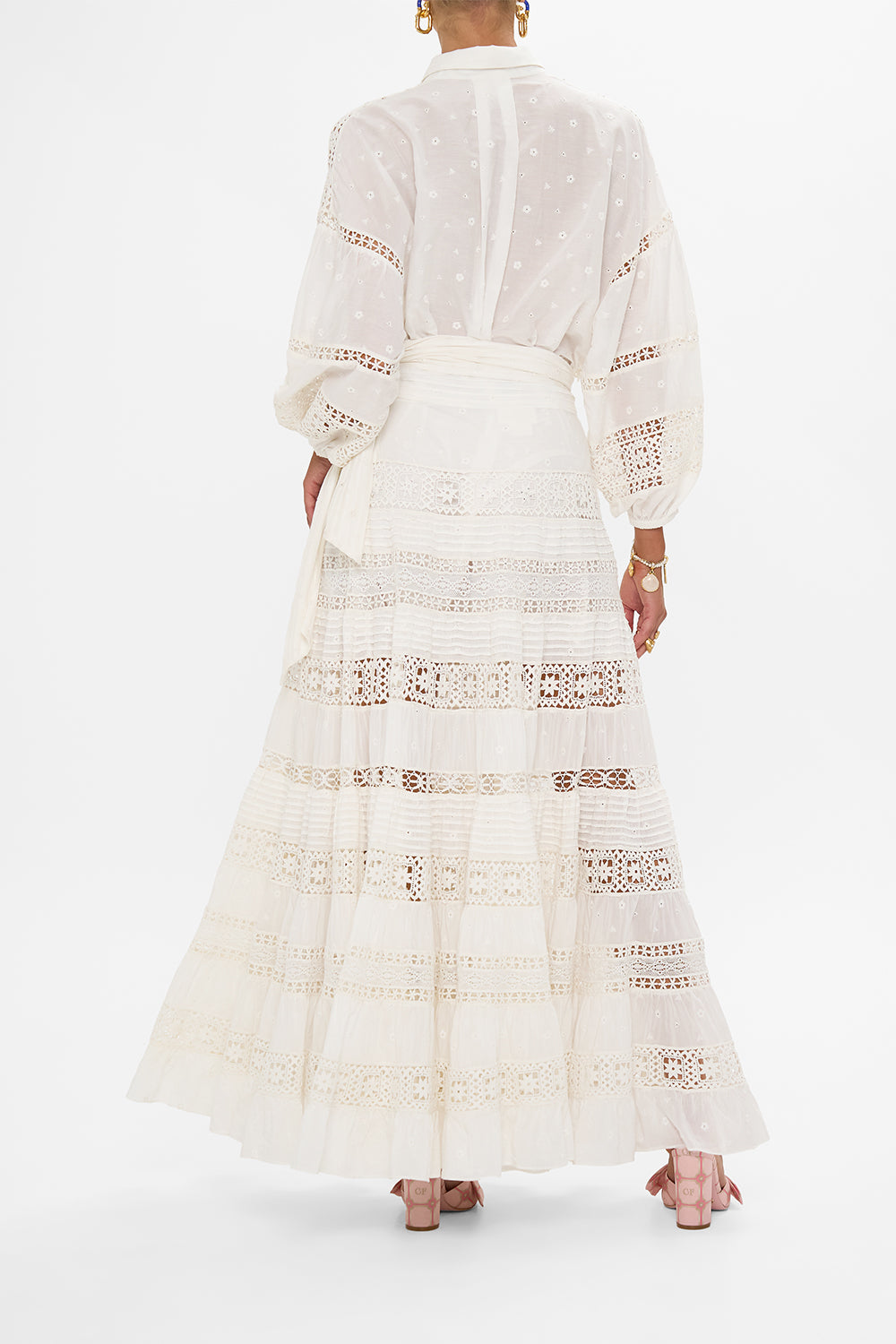 WRAP SKIRT WITH GATHERED PANELS AZUL ADVENTURES