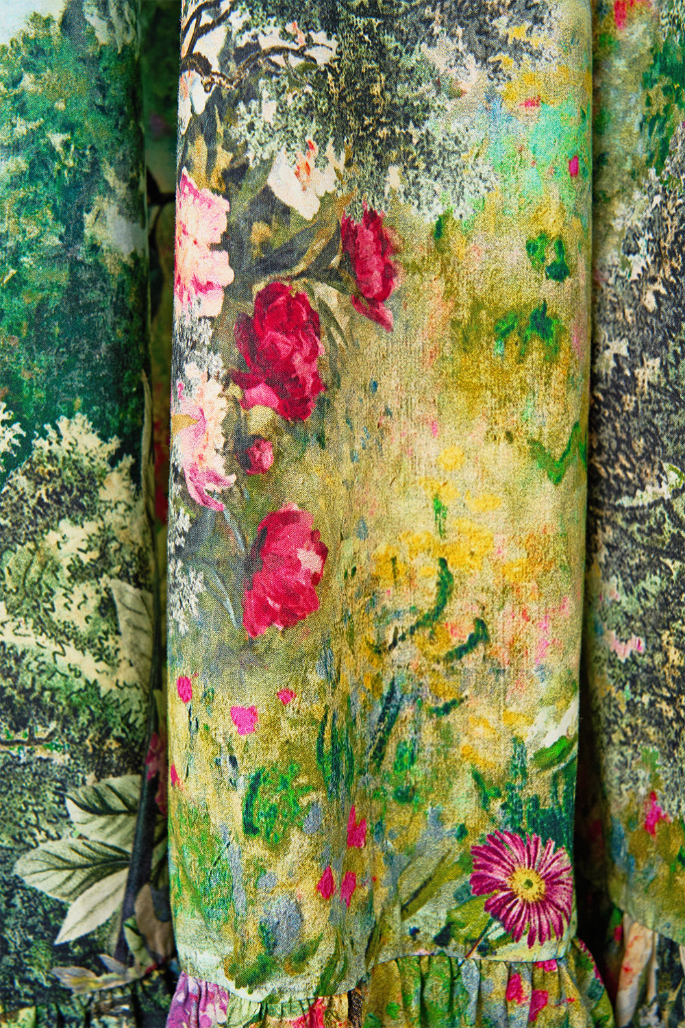 RUFFLE HEM HALTER DRESS ARCHES OF AMOR