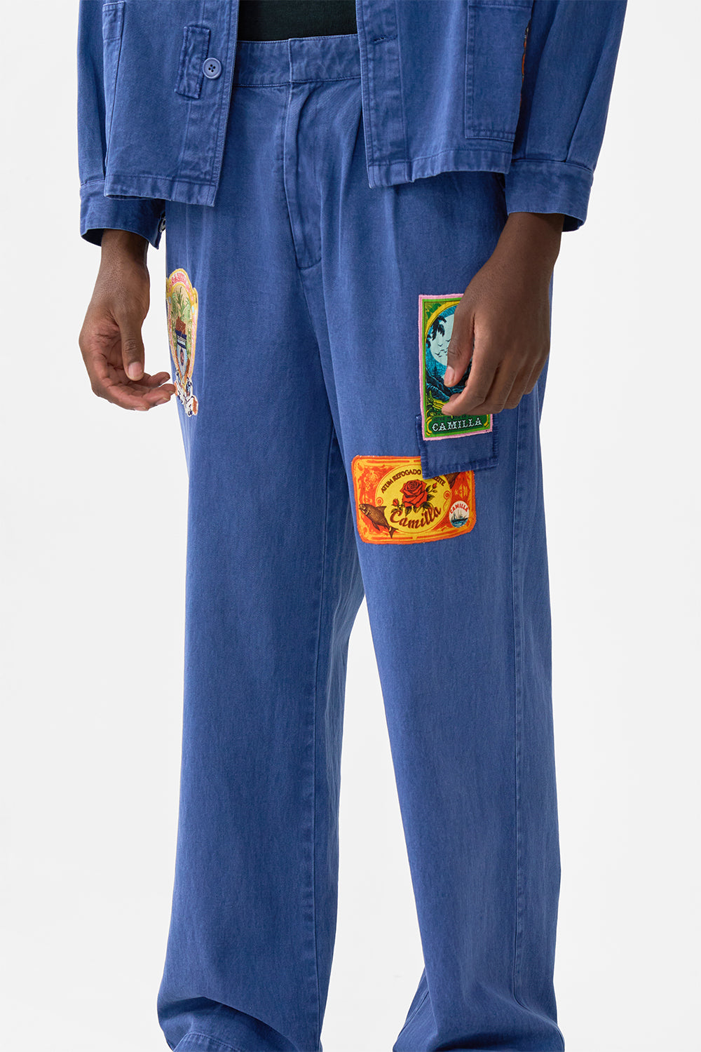 The CAMILLA STRAIGHT LEG PLEATED CHINO SONG OF SAINT ANTHONY