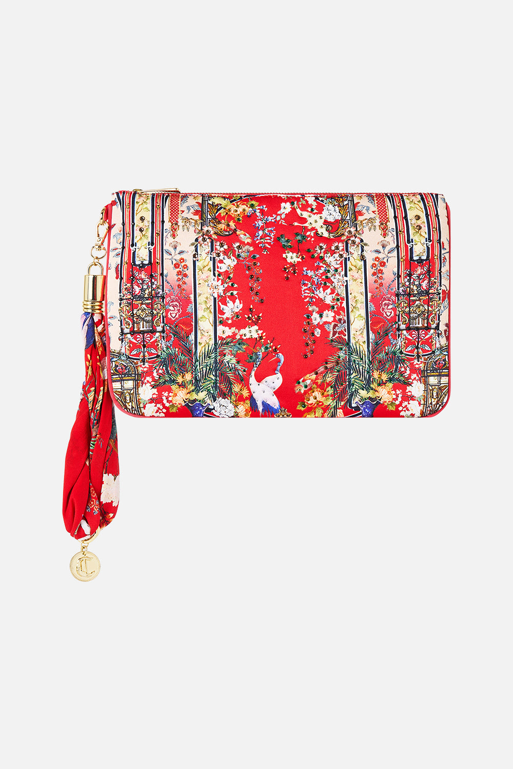 CAMILLA Scarf Clutch in Lisboa Luxe print