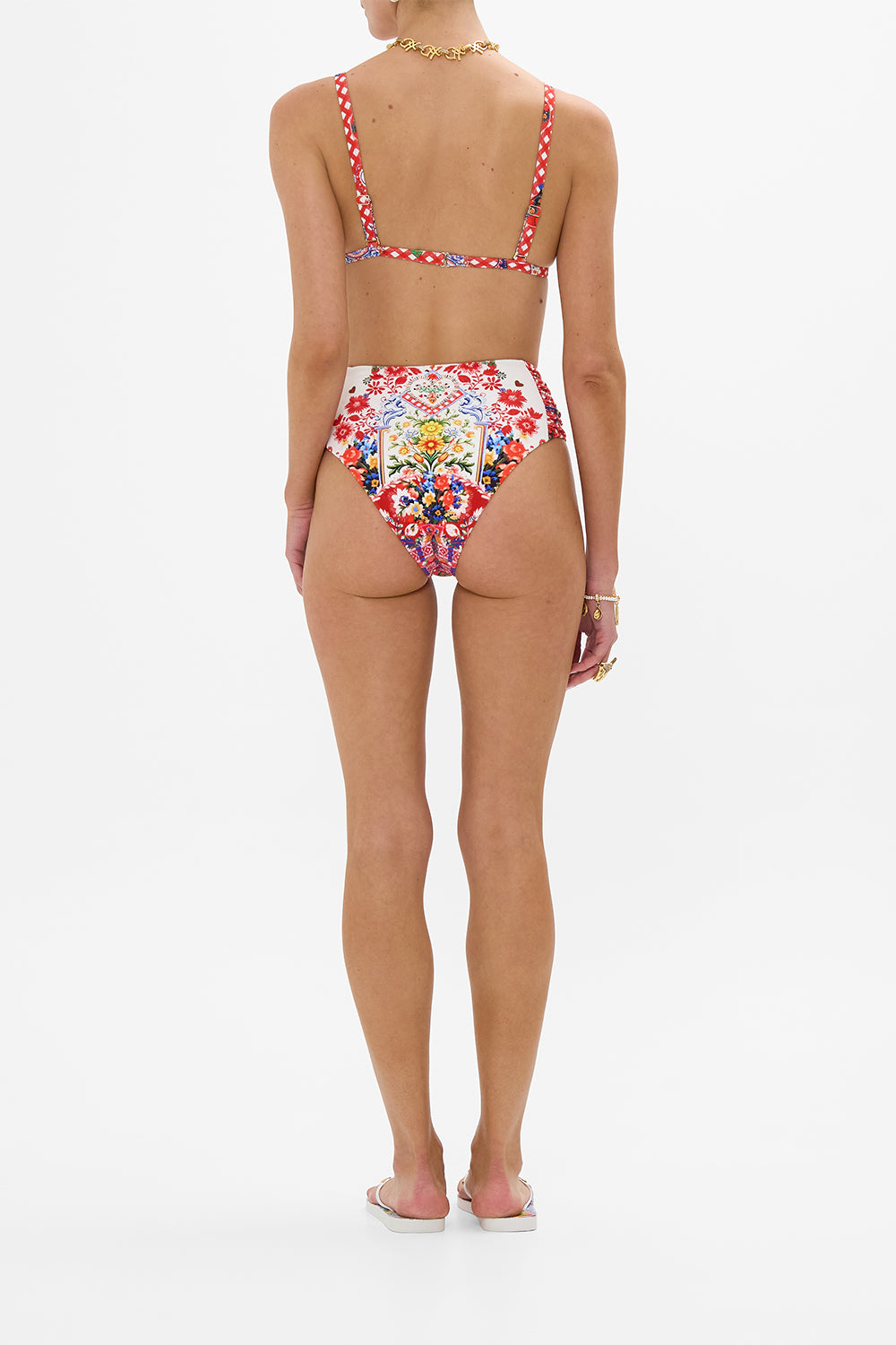 RUCHED SIDE PANT FAITH, LUCK & JUSTICE