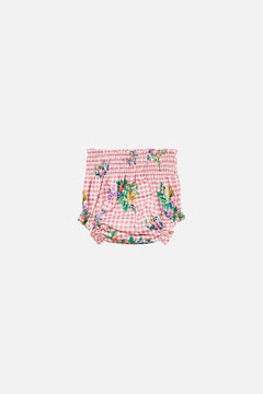 CAMILLA Babies Bloomer With Bow in Lisbon Lullaby print
