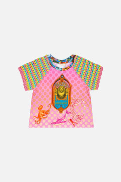 KIDS RAGLAN TEE 4-10 SALTY SPLENDOUR