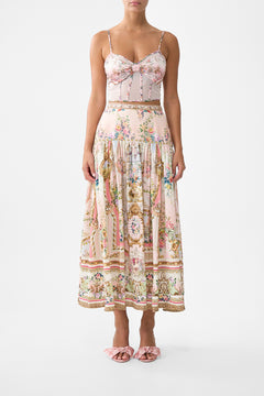 BOW FRONT MESH CORSET LISBON LULLABY