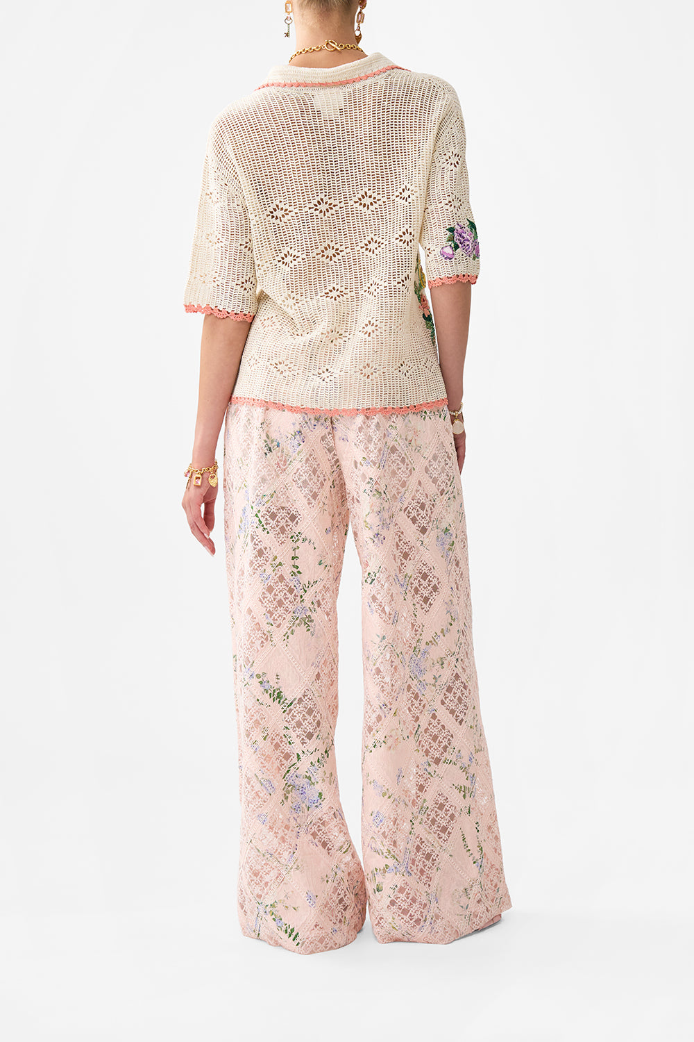The CAMILLA CLASSIC SHIRT- CROCHET ARCHES OF AMOR