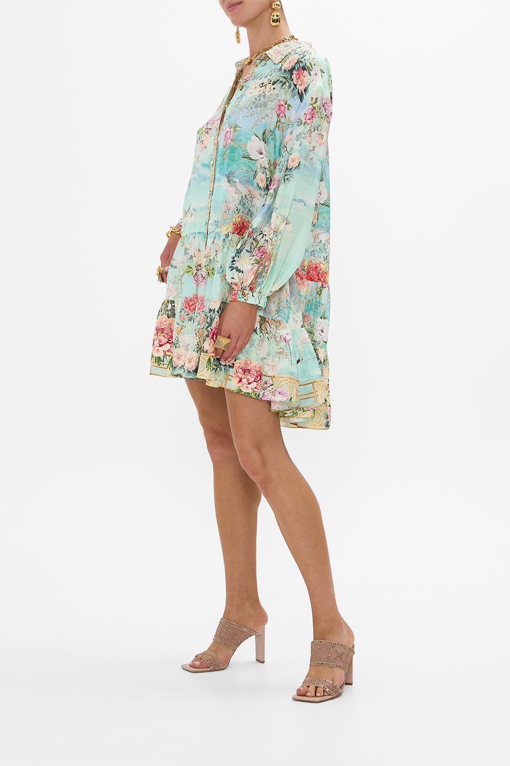 TIERED SHIRT DRESS THE JEWELLERY MUSEUM