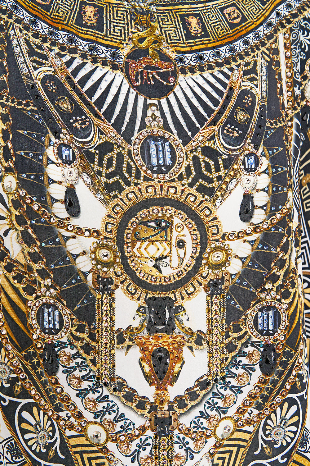 ROUND NECK KAFTAN TEMPLES OF DENDARA