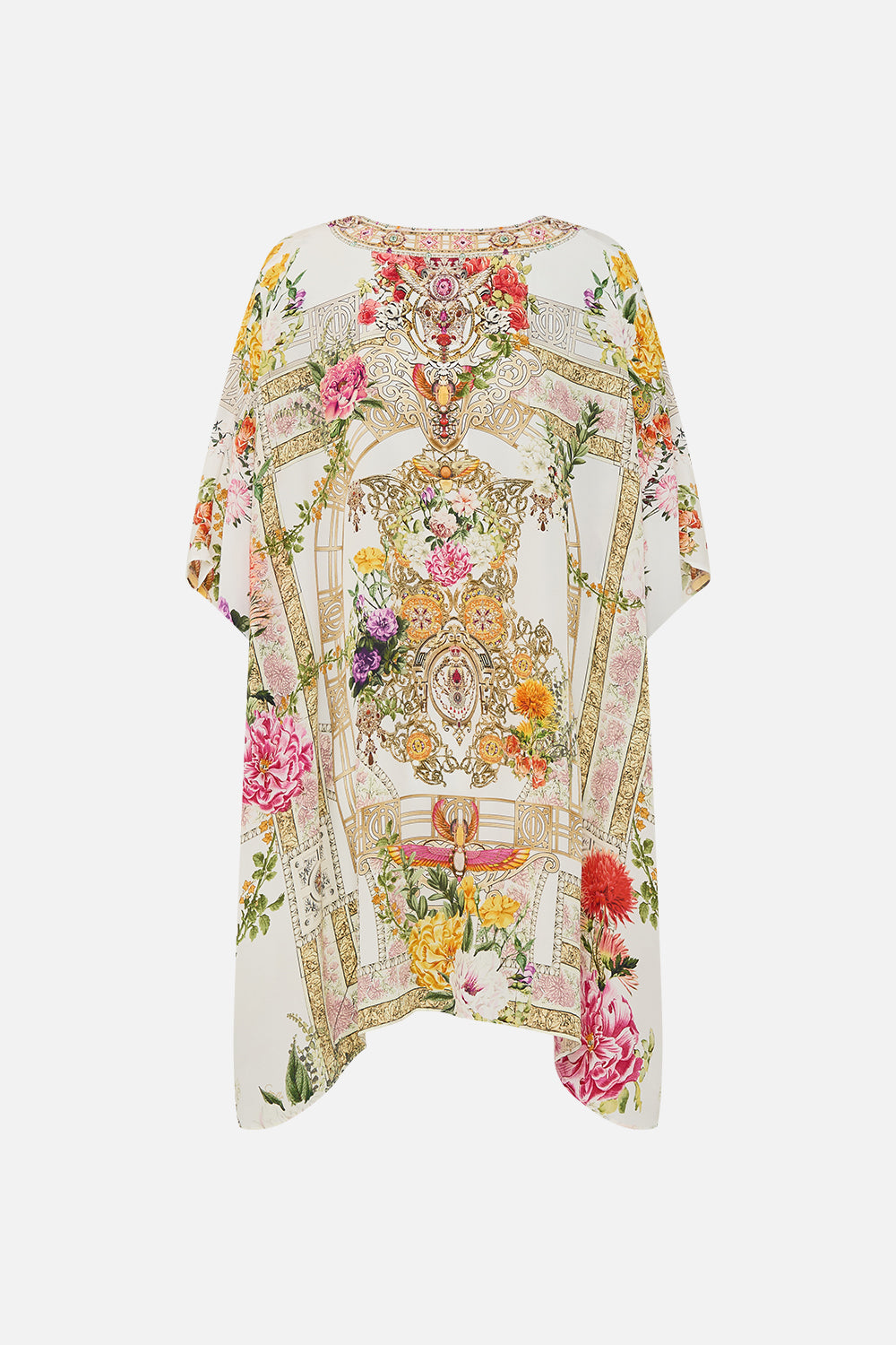 RECTANGULAR V NECK KAFTAN EGYPTIAN ROSE