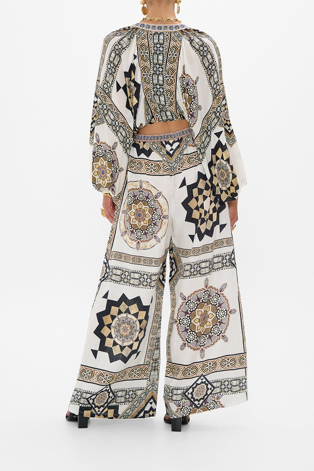 TUCK FRONT PANT TILE STYLE