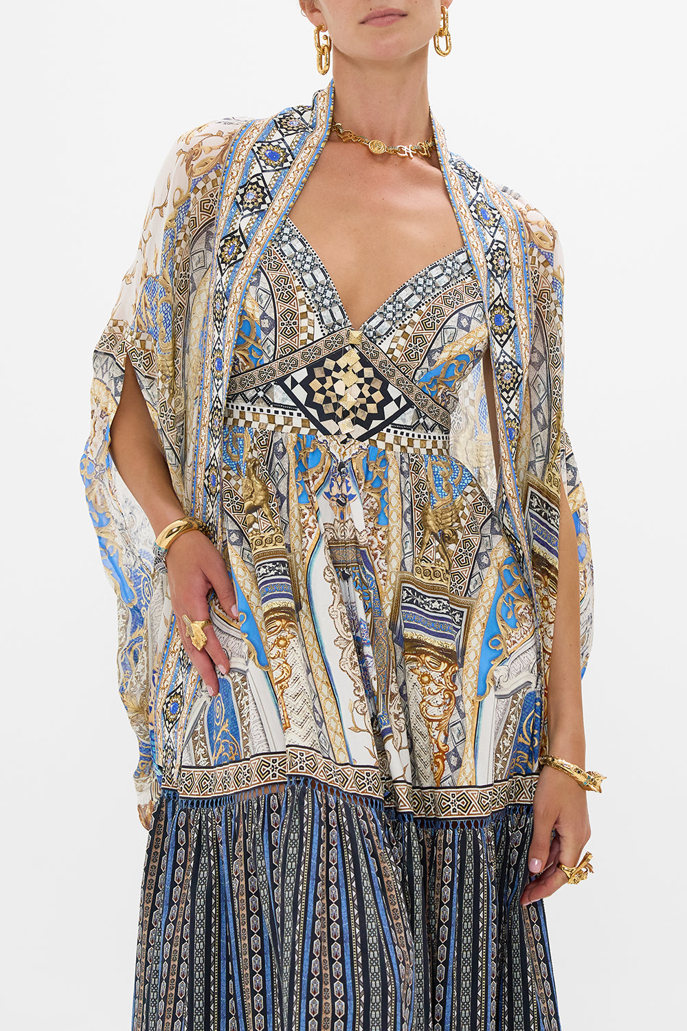 OPEN FRONT CARDI CAPE MAKE ME YOUR MOSAIC