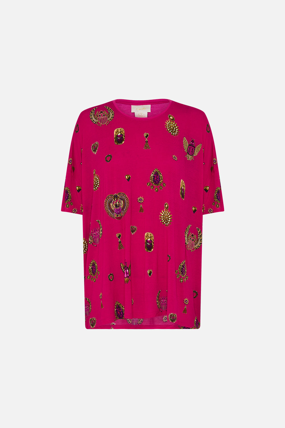 RELAXED FIT DROP SHOULDER TEE KISSED BY A COBRA