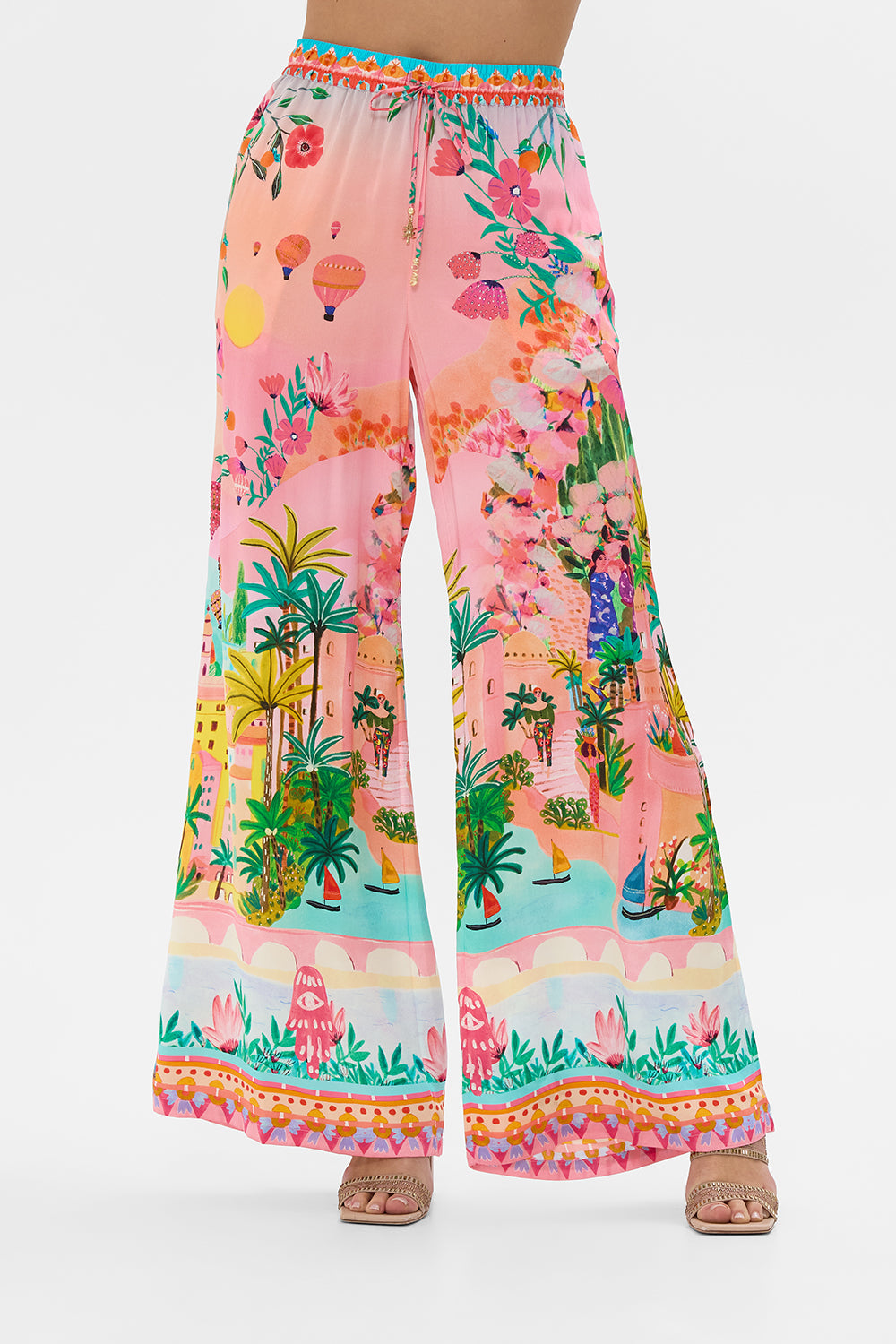 CAMILLA Lounge Pant in Sister Sunset print. 