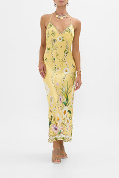 The CAMILLA Chain Detail Slip Dress in our Daisy Chains print.