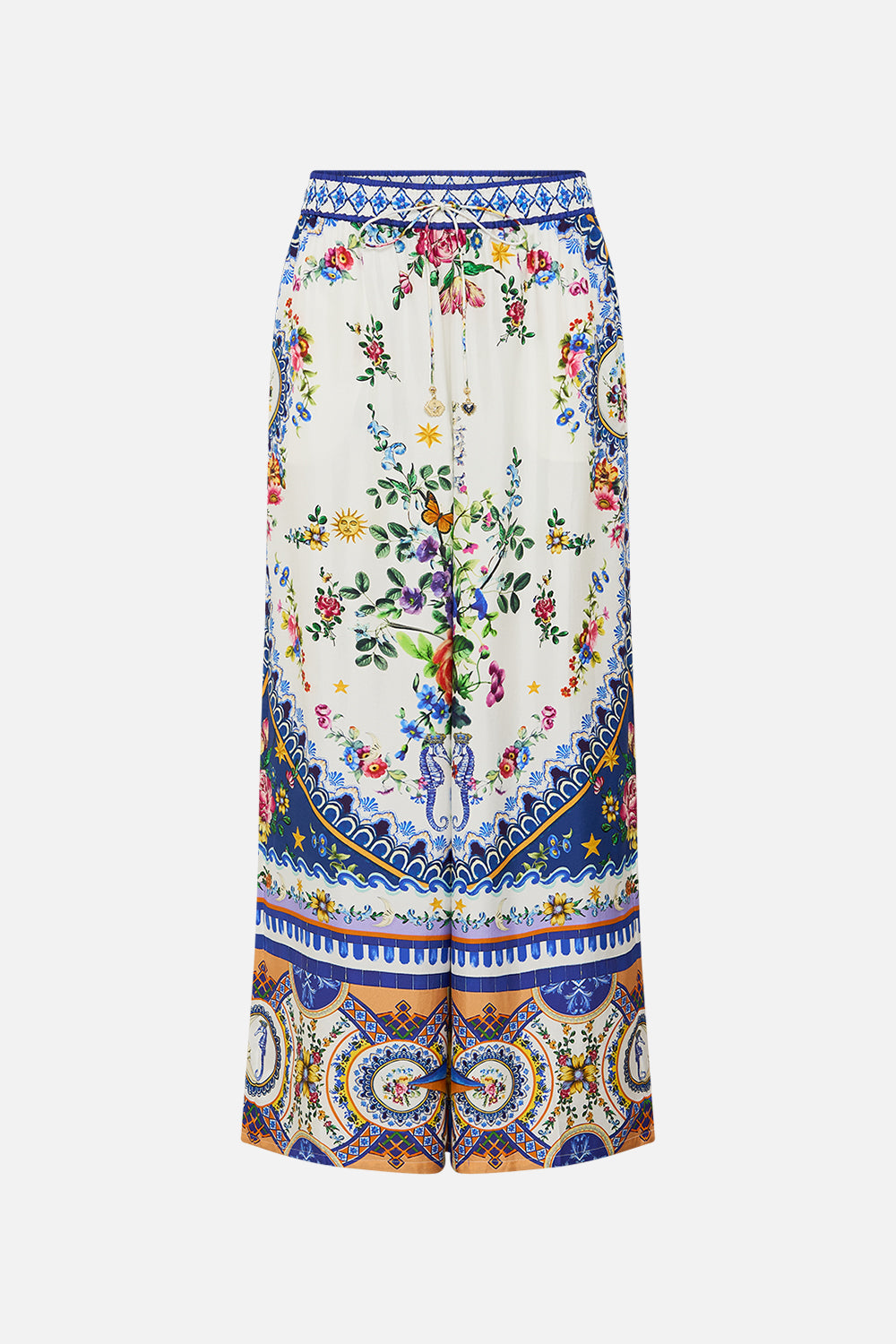 The CAMILLA Straight Leg Pant in our Tiles Darls print.