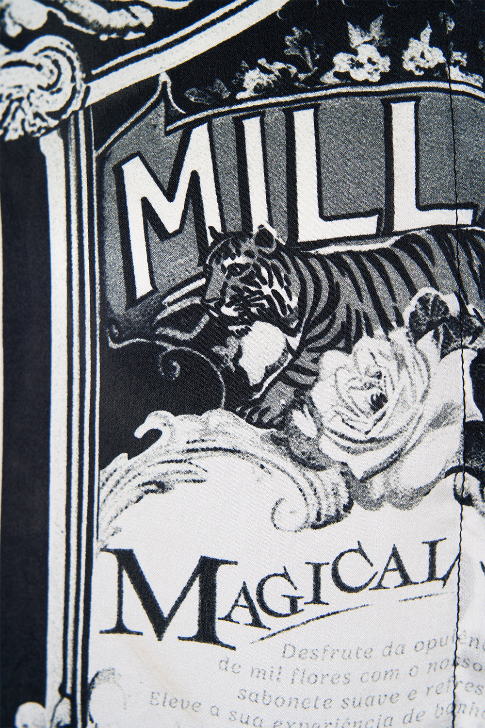 The CAMILLA Blouson Sleeve Blouse With Button Collar in our Perfumed In Porto print.