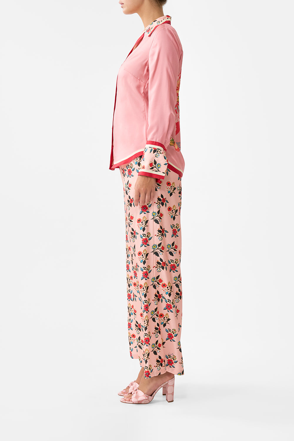The CAMILLA Pyjama Shirt in our Pink Porto print.