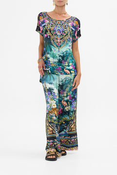 The CAMILLA Straight Leg Pant in our Basked In Baroque print.
