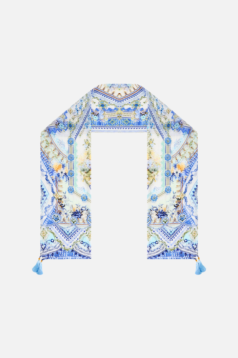 LONG SILK CRINKLE CHIFFON SCARF MY HOMESPUN HEART