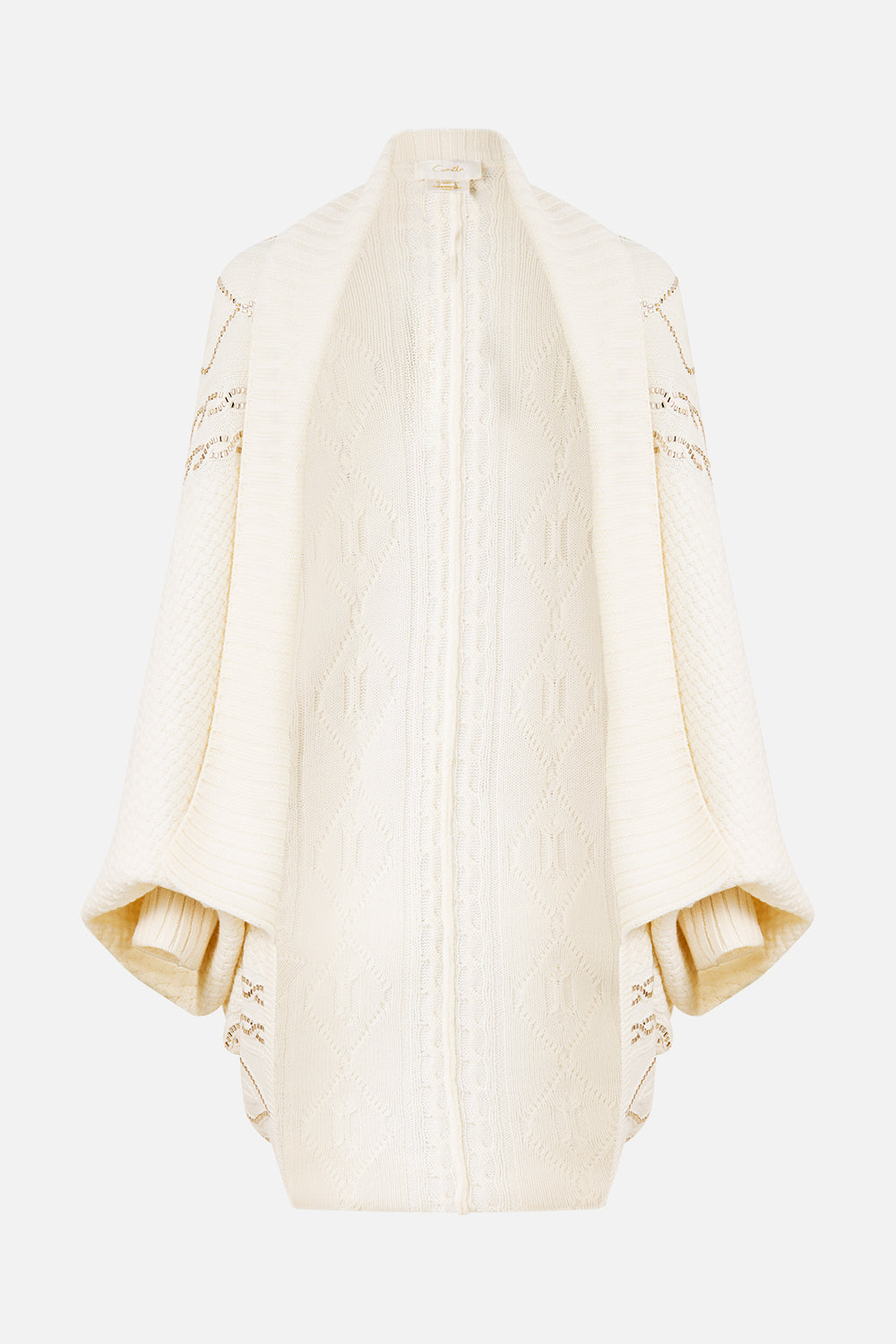 The CAMILLA Cable Knit Layer in our Solid Ivory print.