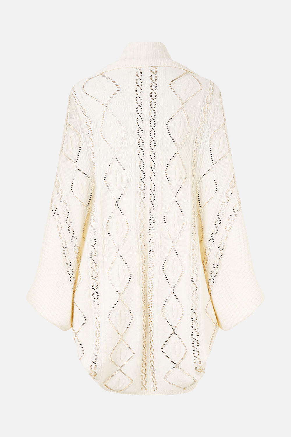 The CAMILLA Cable Knit Layer in our Solid Ivory print.