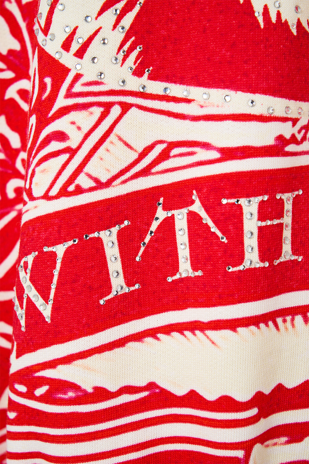 The CAMILLA Silk Band Oversized Hoodie With Pockets in our Rinse & Roar print.