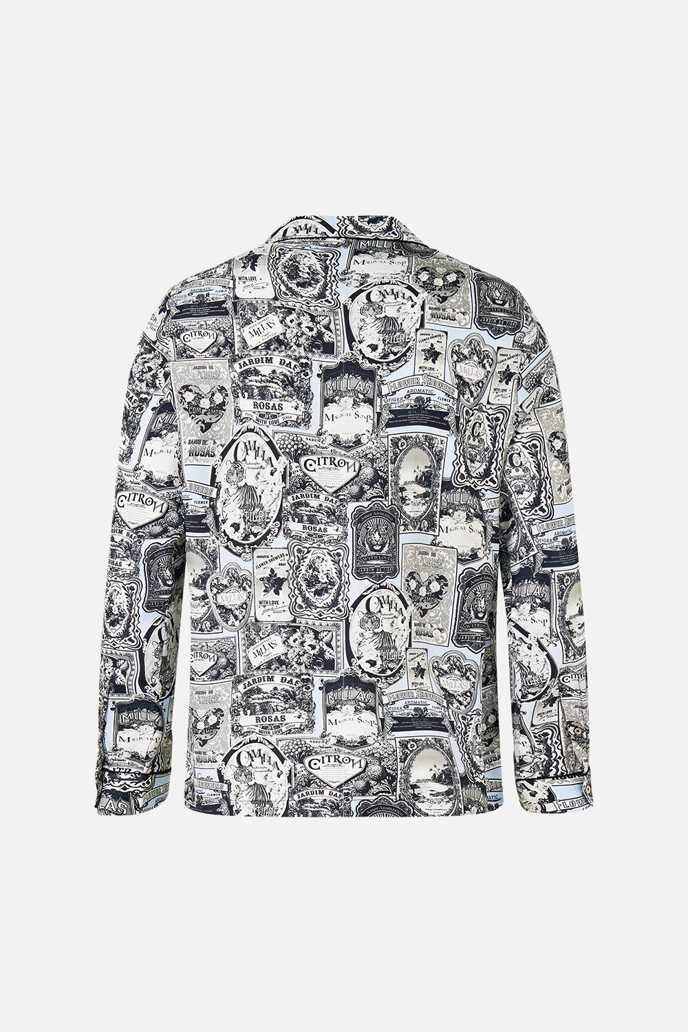The CAMILLA Long Sleeve Camp Collared Shirt in our Flower Showers print.