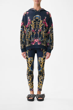 The CAMILLA Oversize Boyfriend Hoodie in our Ornate On A Plate print.