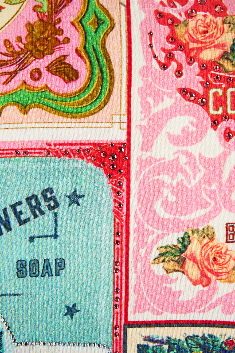 The CAMILLA Classic Tee - Multi in our Soap Opera print.