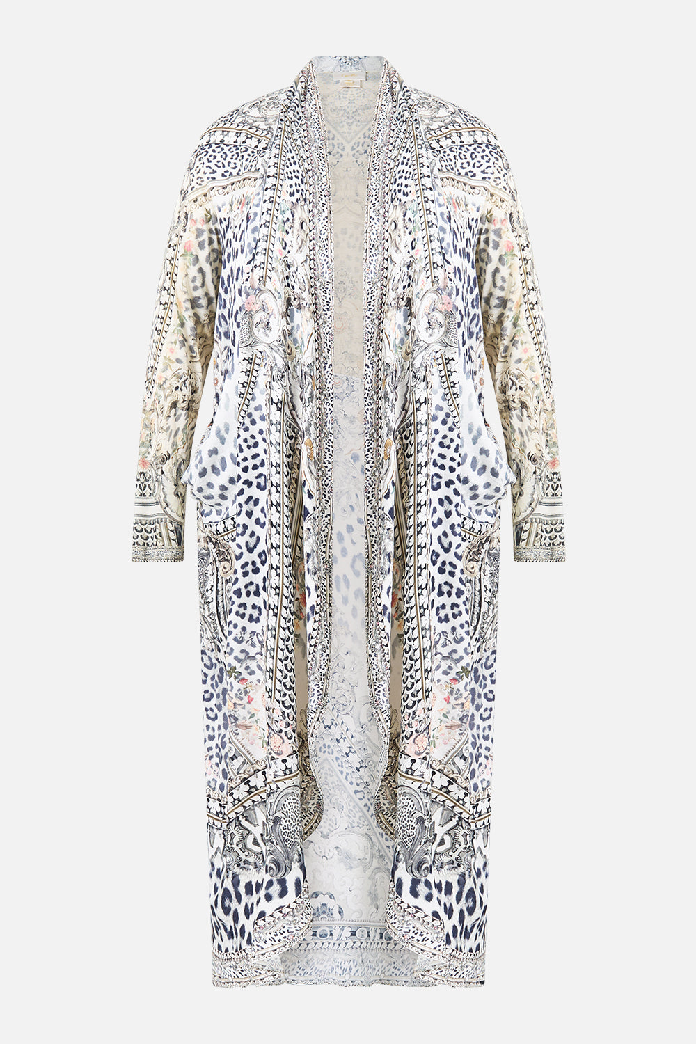 LONG CASUAL JACKET WITH POCKETS MARBLE HEAVEN