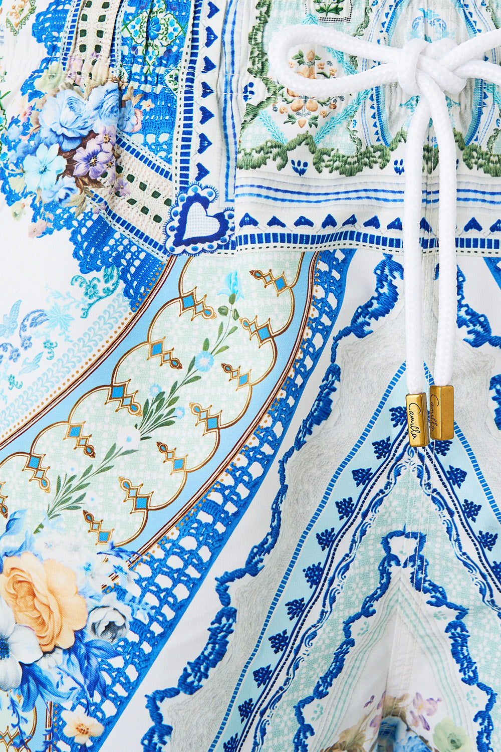 MID LENGTH BOARDSHORT WITH ELASTIC WAIST MY HOMESPUN HEART