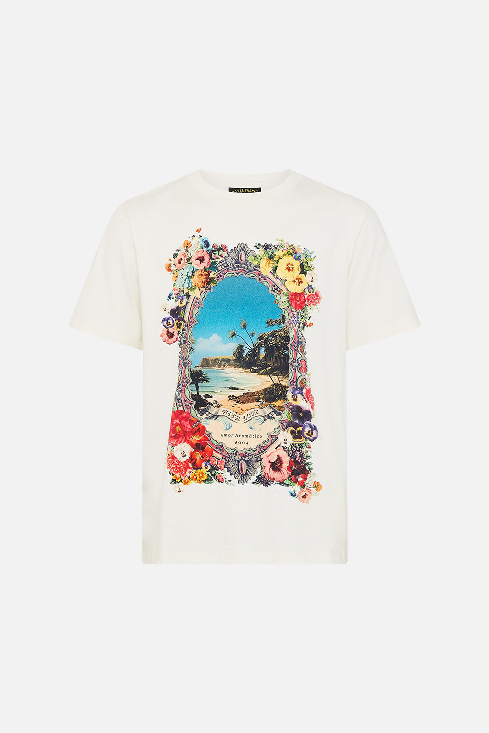 The CAMILLA Relaxed Heavyweight Crew Neck Tee in our Bathing Bombshell print.