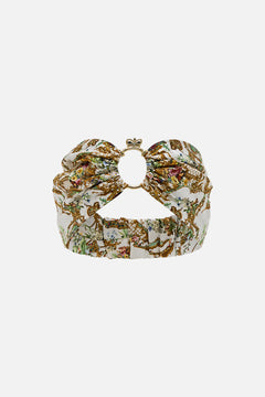The CAMILLA Ring Headband in our Dressing Room Drama print.