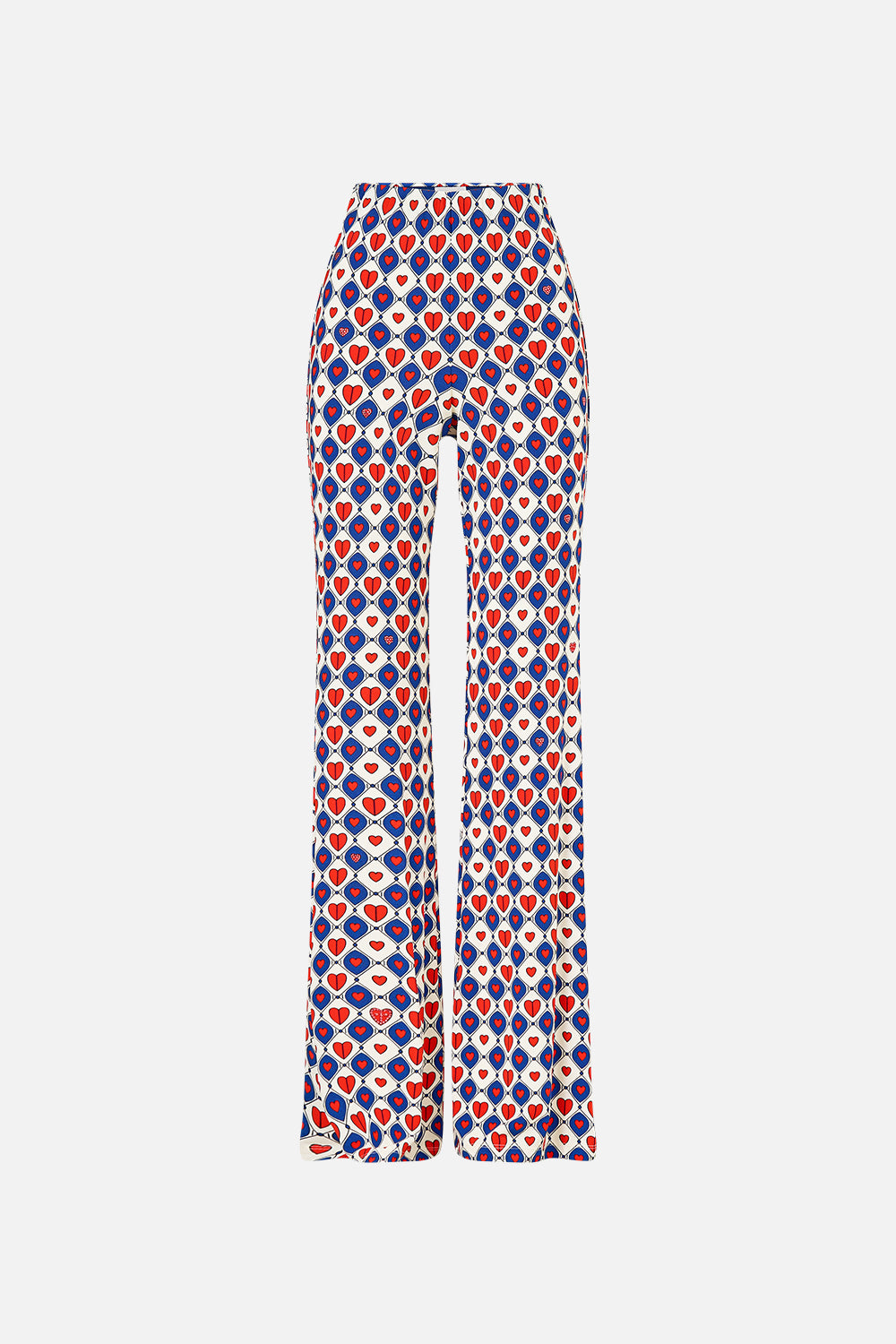 The CAMILLA Jersey Flare Pant in our Rinse & Roar print.