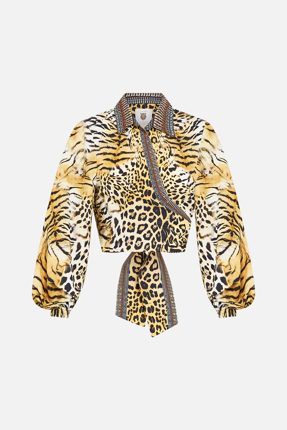 CROPPED WRAP SHIRT JAGUAR
