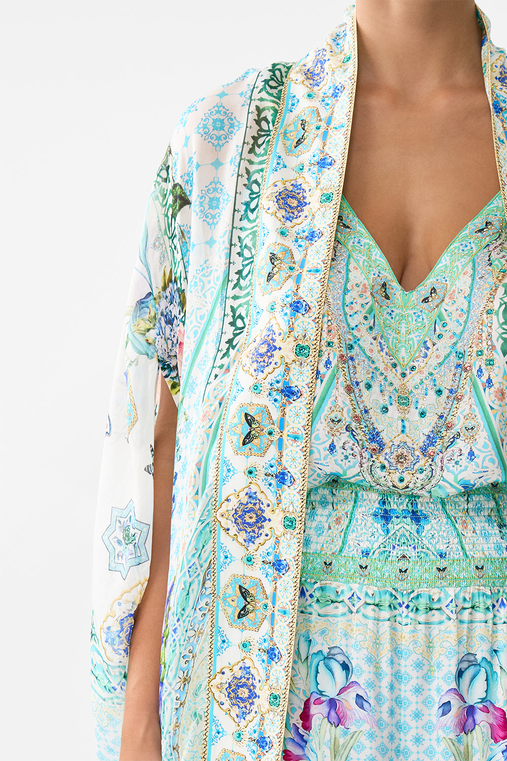 OPEN FRONT CARDI CAPE SUNRISE IN SINTRA