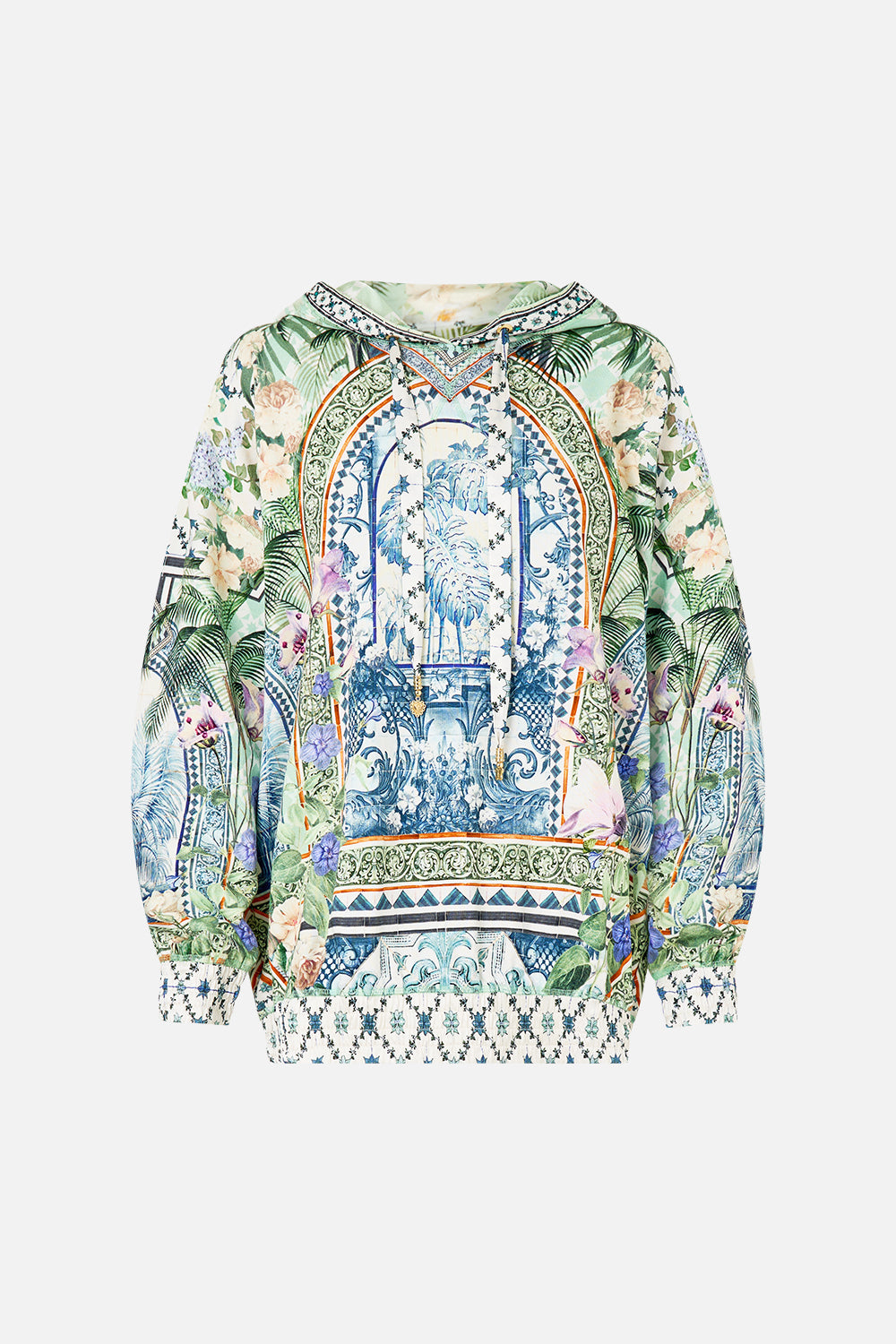 SILK BAND OVERSIZED HOODIE WITH POCKETS JARDIM PARTY