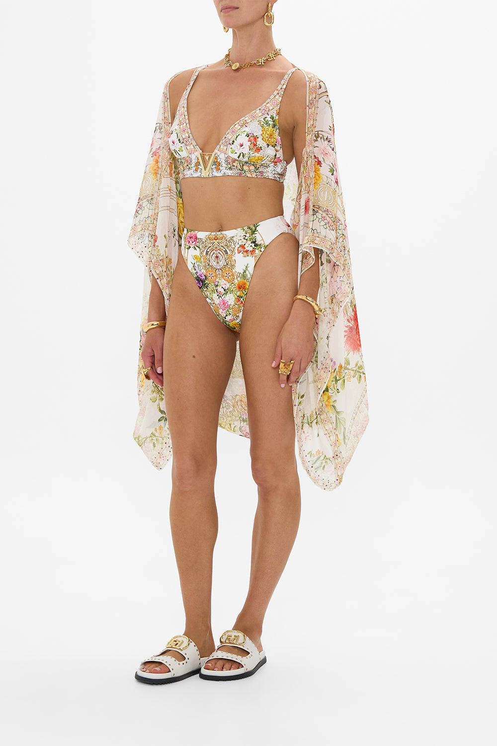 SILK SHRUG EGYPTIAN ROSE