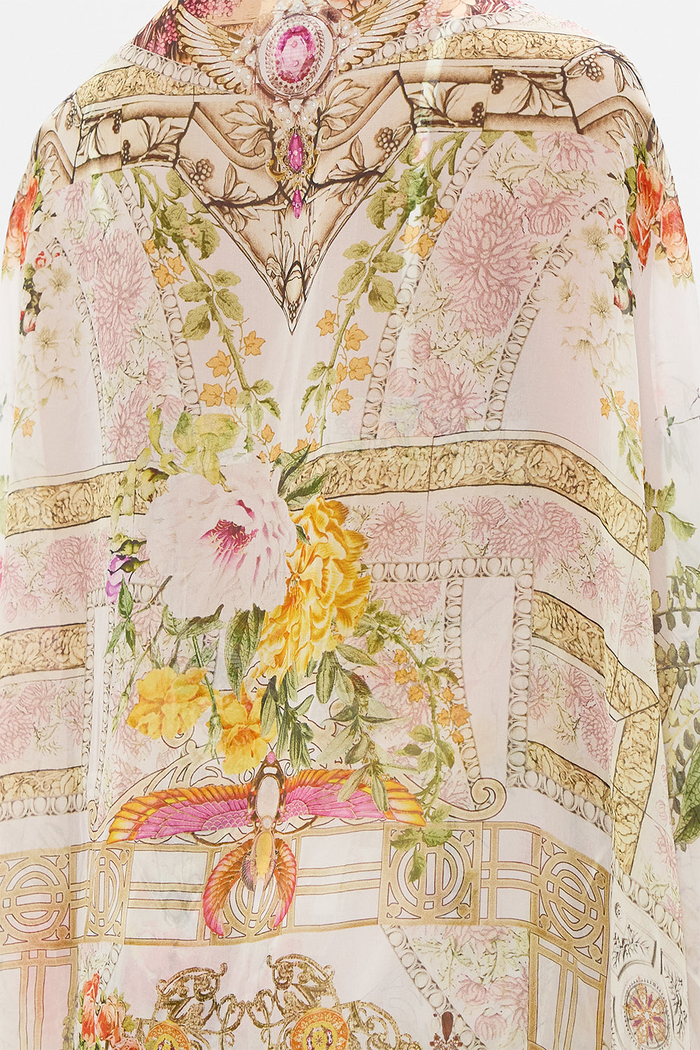 SILK SHRUG EGYPTIAN ROSE