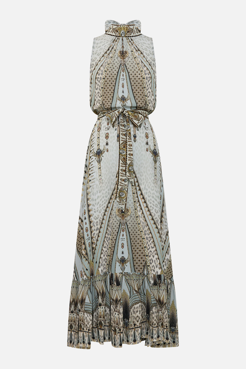 NECKTIE DRESS WITH ELASTICATED WAIST SAHARA STARLET