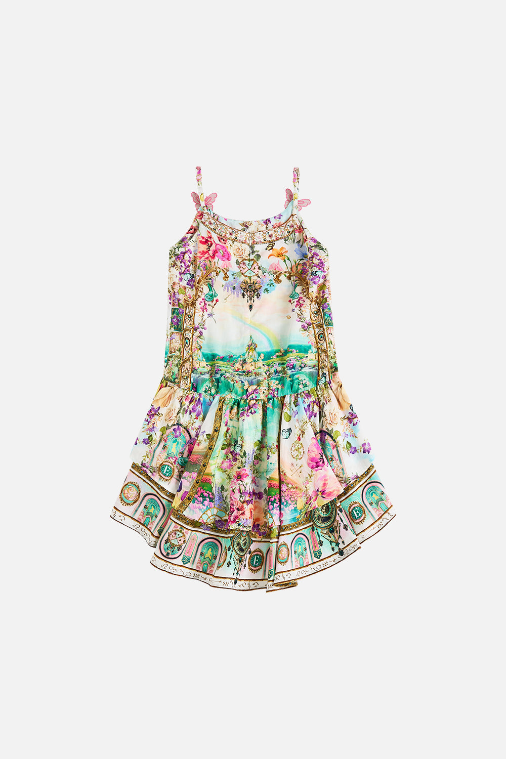 KIDS TIERED HI-LO PARTY DRESS 4-10 MUNCHKINLAND