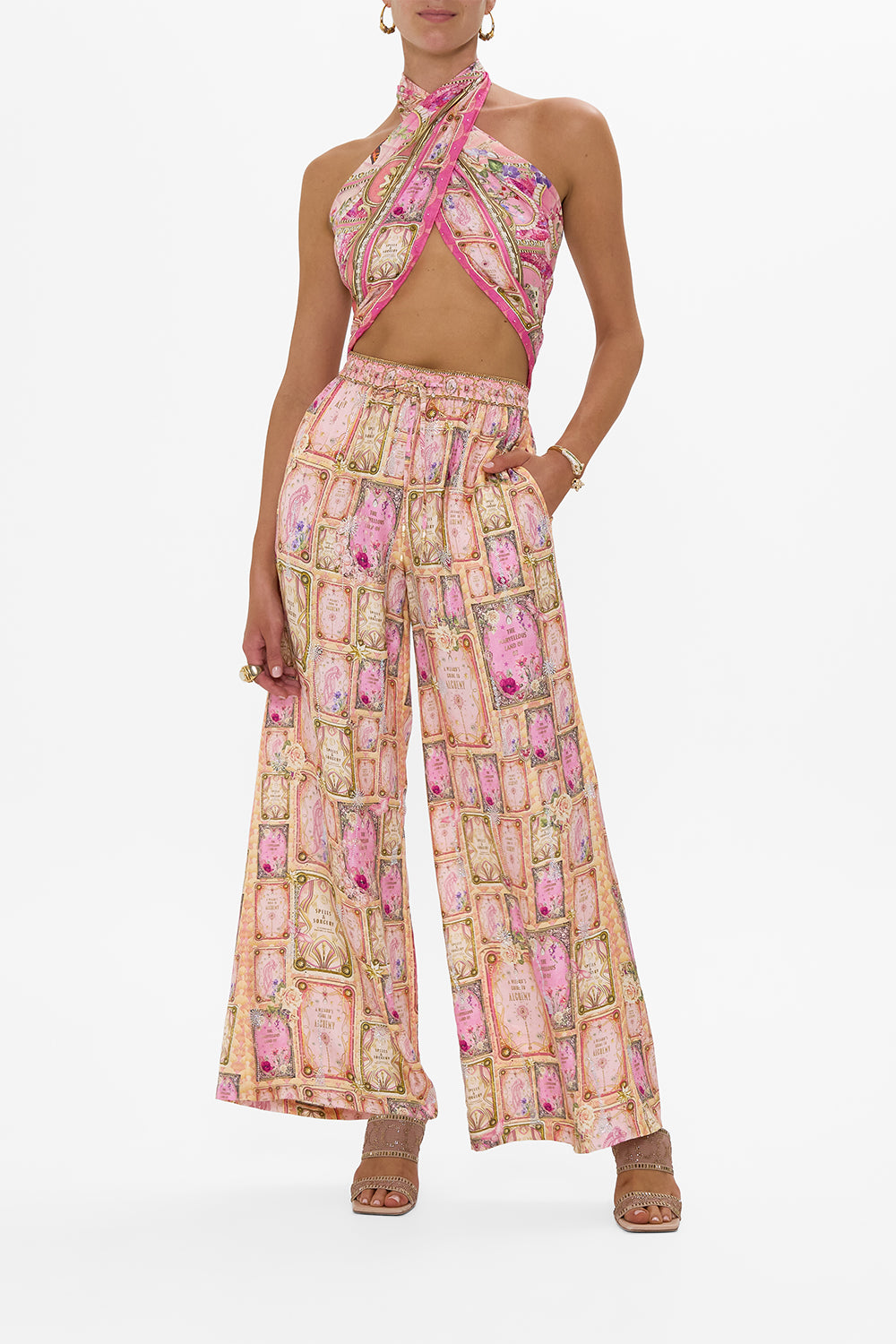 CAMILLA Large Square Scarf in Totally Ozmopolitan Print.