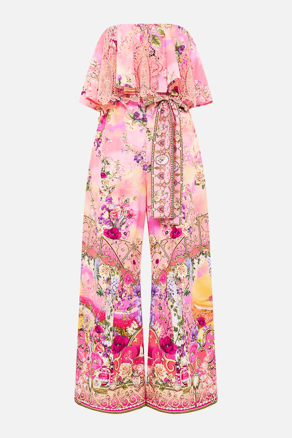 CAMILLA Strapless Jumpsuit With Frill Totally Ozmopolitan