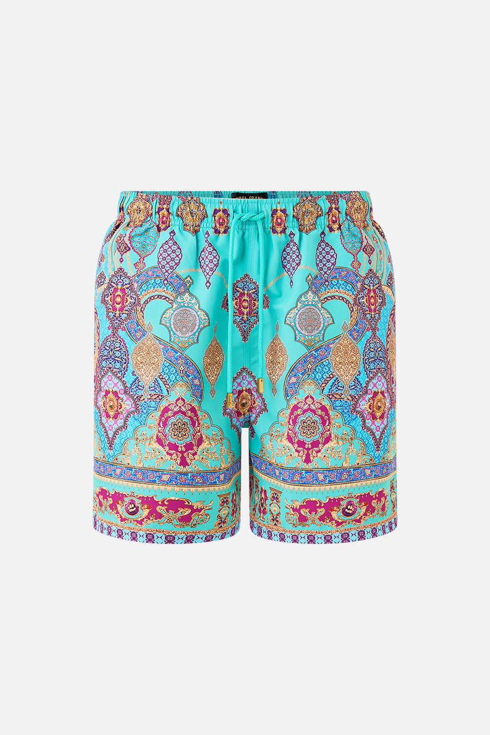 The CAMILLA MID LENGTH BOARDSHORT WITH ELASTIC WAIST THE CONCUBINES CORRIDOR