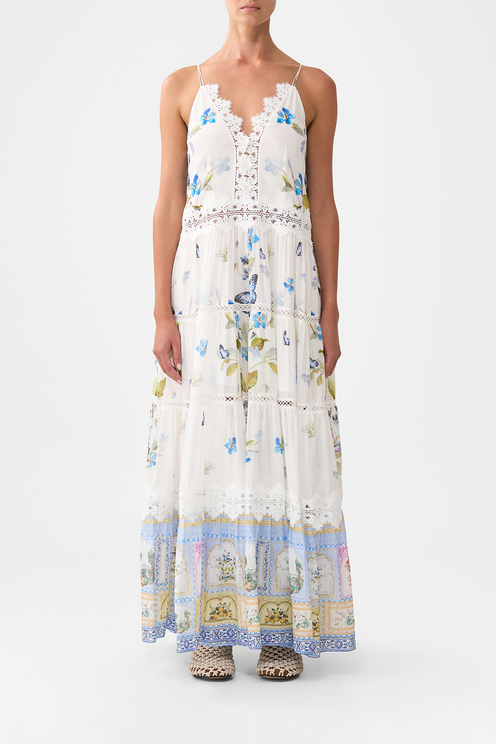 The CAMILLA TRAPEZE TIERED DRESS BOTANICAL BALLADSBOTANICAL BALLADS
